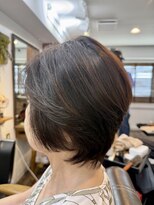 ヘアーサロン ラフリジー(Loufreasy)&nbsp;ふんわり丸みの大人ショートボブ