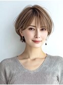 40代50代60代/脱白髪染め白髪ぼかしハイライト/クールショート