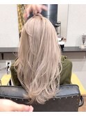 ホワイトミルクティーベージュ×ロングレイヤー*