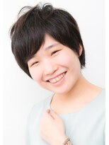 ブロッサム 東中野店&nbsp;大人可愛い/20代30代40代/黒髪/前下がり/小顔/ボブ/丸みショート