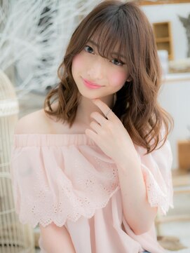 モッズヘア 上尾西口店(mod's hair) ナチュラル・色っぽ・セミディゆるふわミディa