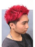 REDツーブロックショート
