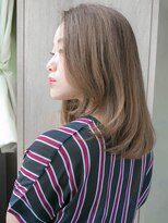 ルティア(Lutia) 顔まわりレイヤー ミルクティーベージュ 大人かわいい★★