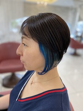クオリス 赤塚店(QUALIS) 20代30代大人かわいい/インナーカラー/ブリーチ/前下がり/ボブ