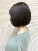 【morio】札幌ボブ　ぱつっとラインのナチュラルボブ