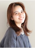 大人可愛い20代30代40代 無造作レイヤーミディアム