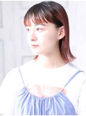 大人可愛い小顔美髪ミルクティーピンク結べるボブ髪質改善A4