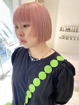 マイル 渋谷(mile) ミニボブ×ベイビーピンク