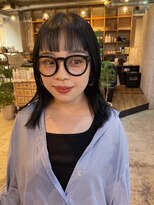 ヒカリス 中崎店(HIKARIS)&nbsp;オン眉/ブルーブラック/ダークカラー