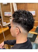 メンズカットフェードメンズパーマウェーブパーマ