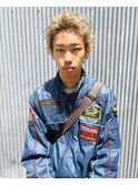 癖毛を活かしたハイトーンスパイキーショート★攻めたカジュアル