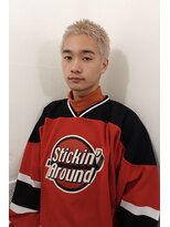 レコ 渋谷(LECO)&nbsp;メンズベリーショートハイトーンベージュカラーボウズ