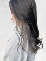 ブルー(BLUE)&nbsp;インナーカラー　シルバー　外国人風mt___213r