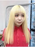 抜きっぱなしブロンド/ブリーチ/ダブルカラー/レイヤーカット