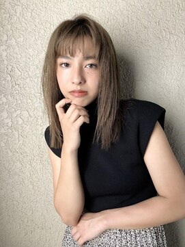 ヴァージ(Verge) レイヤーカット/ウェーブパーマ/前髪/こなれミディ[代官山駅]