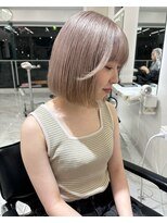 ランテルディ 渋谷(LANTERDIT)&nbsp;ハイトーン ホワイト ミルクティー ボブ