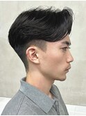 メンズ/センターパート/カルマヘア/アップバング