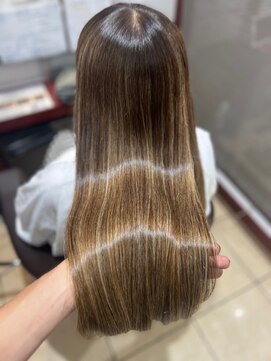 プログレス 東村山店(PROGRESS) イエローブラウン/ハイライト/髪質改善/20代30代40代