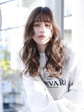 エムスラッシュ センター南(M.SLASH) 前髪パーマ/ウェーブ巻き/重めロング/大人可愛い/センター南