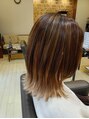 ヘアリゾートハピネス くびれのあるレイヤースタイル。ボブからの変化が欲しい方に。