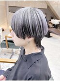 シルバーカラーツ ツートンカラーウルフカット