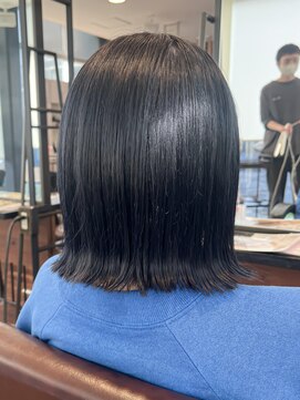 マンプス サファイアグレー/外ハネボブ