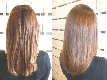メリーランド 自由が丘(MerryLand)の写真/≪←before /after→≫マンツーマンの丁寧な施術で髪質を見極め理想を実現◎30代から始める”美髪ケア”