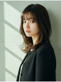 忙しい30代に人気！越谷の時短セミロング×ヘーゼルグレージュ