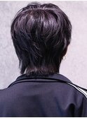 韓流ナチュラル束感マッシュウルフ