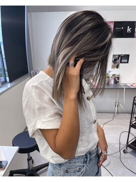 キング 心斎橋店(K!ng) 縮毛矯正髪質改善ハイライトレイヤーカット枚方美容室エクステ