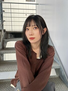 シーン(SCENE) [天神今泉/黒髪カタログ/クラゲヘアー/オリーブグレー]