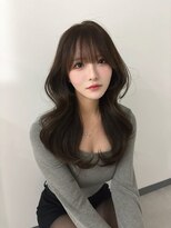 ヴェルア 四条烏丸 四条大宮(Velua)&nbsp;ラベンダーカラーレイヤーカット冬カラー韓国ブラック透明感