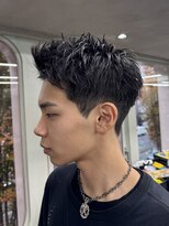 ニコ トウキョウ ロジック(nico TOKYO Logic)&nbsp;刈り上げアップバングスパイキーショートパーマスパイラルパーマ