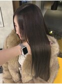 艶 グレージュ 髪質改善トリートメント