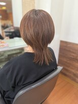 アークスヘアー&nbsp;20代30代40代ロングウルフインナーカラーオリーブグレージュ