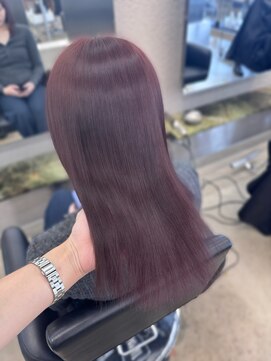 エン 栄店(enne) 大人ガーリー/ダークアッシュ/ミディアムレイヤーカット/栄