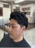 ツーブロック × ショート