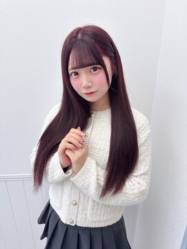 リルミー ミュエナ 大須 矢場町(Lilme myuena) 着物ヘア/ダークアッシュ/ミディアムレイヤーカット/名古屋