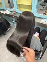 イオエ 西梅田(ioe) ブリーチなしカラー/髪質改善/ミルクティーベージュ/小顔ヘア