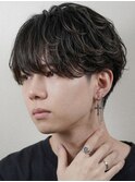 毛流れパーマ　毛流れマッシュ