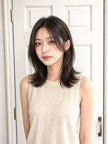 アロマ ヘアー ルーム 新宿3号店(AROMA hair room)&nbsp;顔周りレイヤー/ネオウルフ/くびれミディアム/前髪カット/新宿