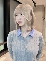 シンシェアサロン 原宿店(Qin shaire salon)&nbsp;ホワイトベージュボブ