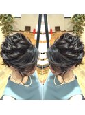ヘアセット/ヘアアレンジ/ヘアメイク/ハーフアップ/前髪カット