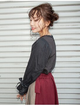 フラワード(flowered) 早朝8:30からできます♪ルーズお団子アレンジ