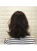 外ハネ ミディアムパーマ