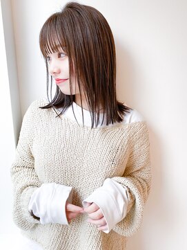 ネイヴィル オモテサンドウ(navile omotesando) アッシュブラウン×ナチュラル外ハネボブ