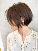 多毛、髪の毛固め、癖毛でも決まる◎ひし形ショートボブ