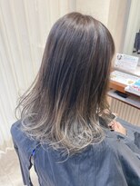 パッション 石巻蛇田店(PASSION) 【担当ABE】ナチュラルバレイヤージュ×フェイスフレーミング