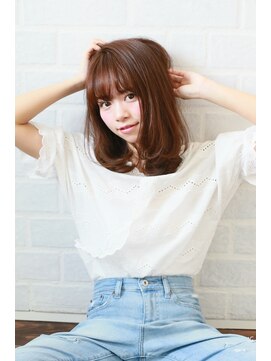 ブリーチ ラボ エーアイ 原宿店(BLEACH LABO Ai) 20代30代40代50代 色っぽふんわりミディの重軽ウェーブヘア♪