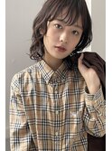 kico☆オリーブカラー×セミウェットウェーブ×透け感